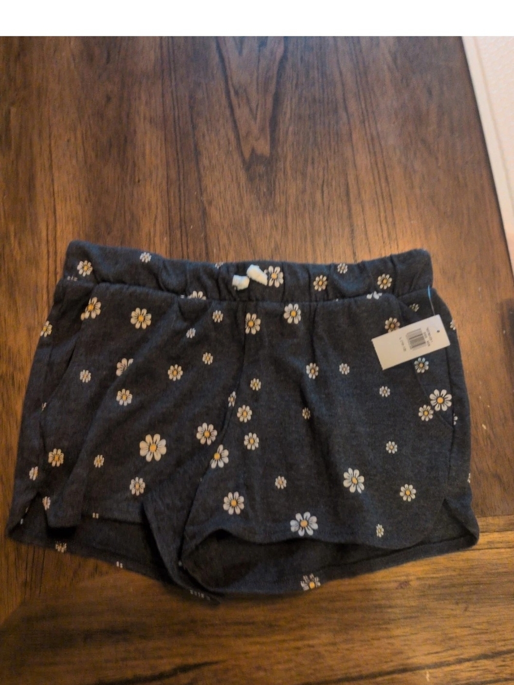old navy girls size L (10/12) Black With Pink Flowered Patterns